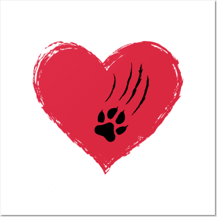 My Valentine Has Paws Posters and Art